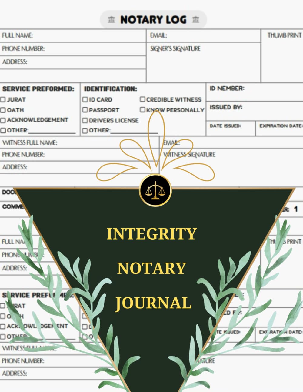 Integrity Notary Journal: Official Public Log Book to Record 230 Notarial Acts Useful for Notaries and Signing Agents For Women baixar o livro de graça