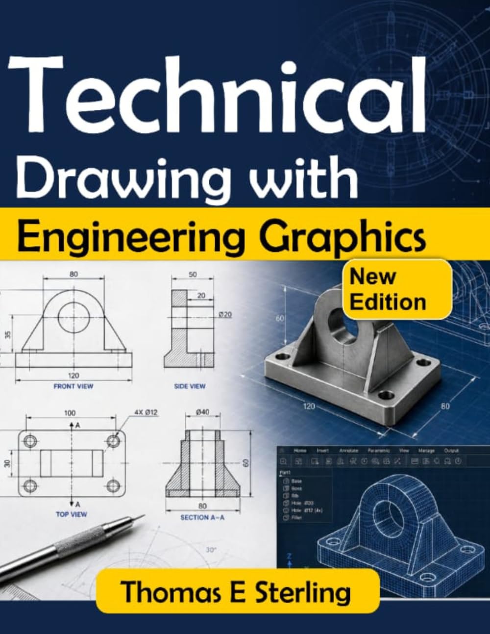 capítulo por capítulo baixar TECHNICAL DRAWING WITH ENGINEERING GRAPHICS: A Practical Guide to Visualization, Projection, Dimensioning, Tolerancing, CAD, and Design Communication