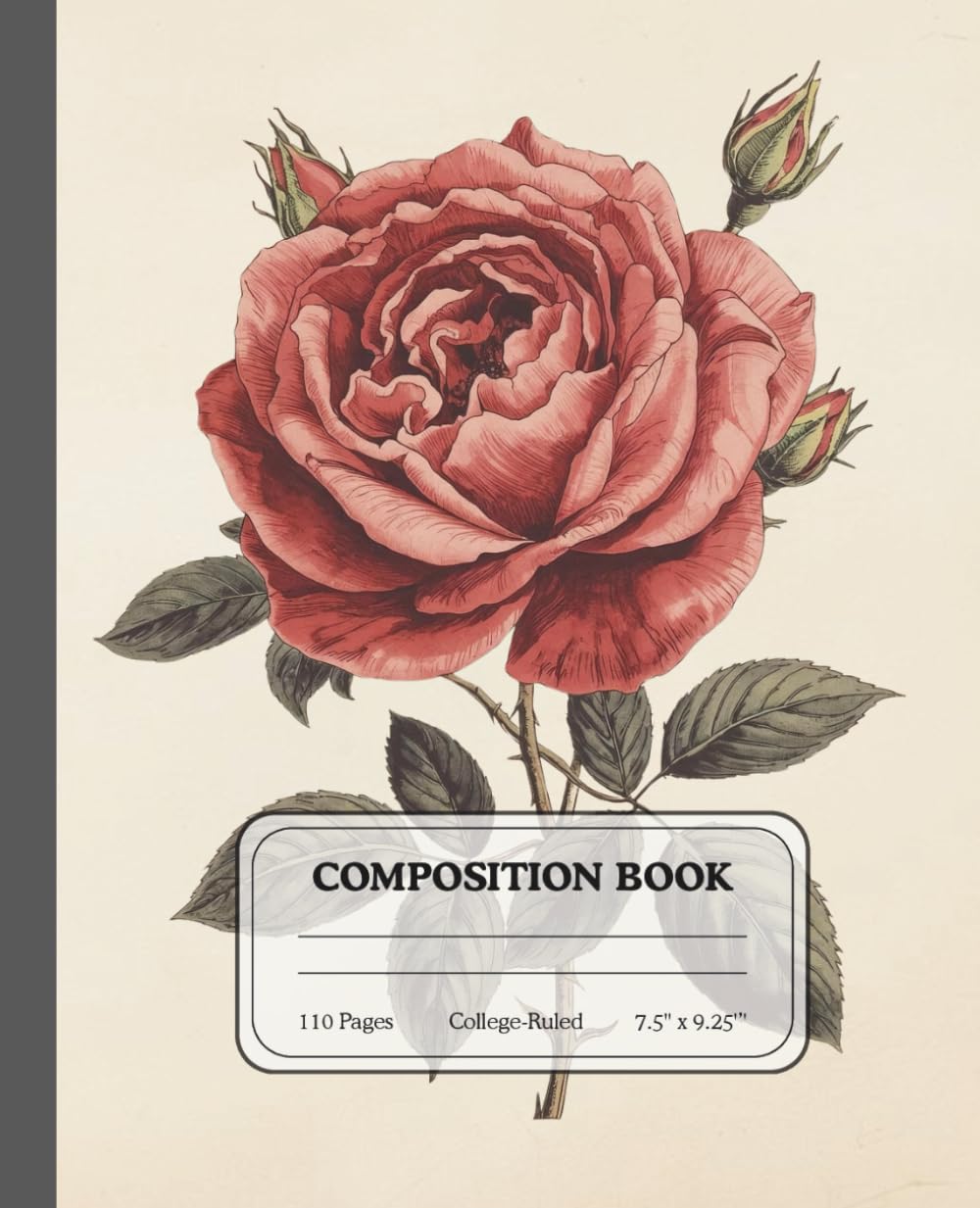 ler totalmente Rose Garden Composition Notebook | Vintage Floral College Ruled Journal for Work, Study & Creativity: A timeless, elegant diary for thoughtful handwriting and daily organization