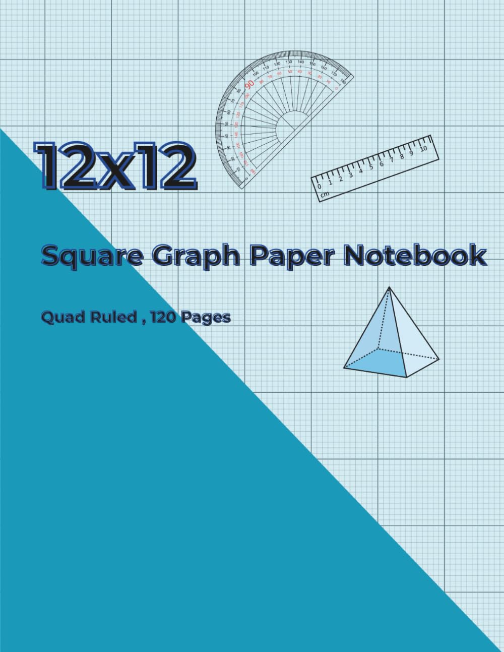 ler totalmente 12x12 Square Graph Paper Notebook: Quad Ruled (12 Squares Per Inch), 8.5” x 11”, 120 Pages, Ideal for Students, Math, Science, Engineering, and Design Projects