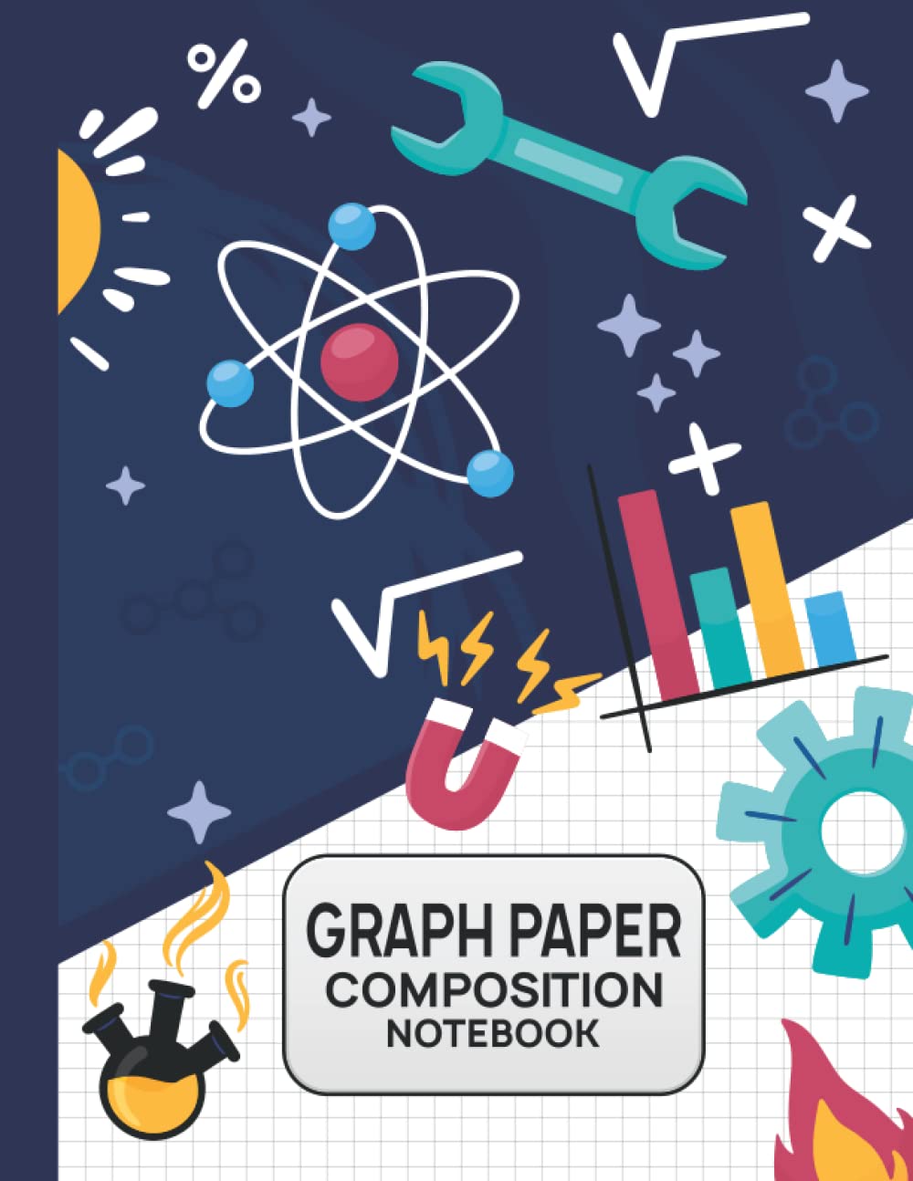 ler totalmente Graph Paper Composition Notebook: Large Quad Ruled Grid Composition Book for Math, Science, Art, and Engineering Students in High School, College, and University Graph Paper Quad-Ruled 4x4
