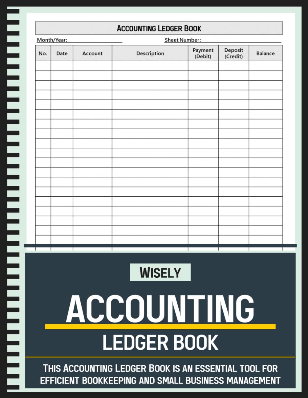 Accounting Ledger Book: Simple Accounting Ledger for Bookkeeping, Personnel Financial and Small Business baixar o livro de graça