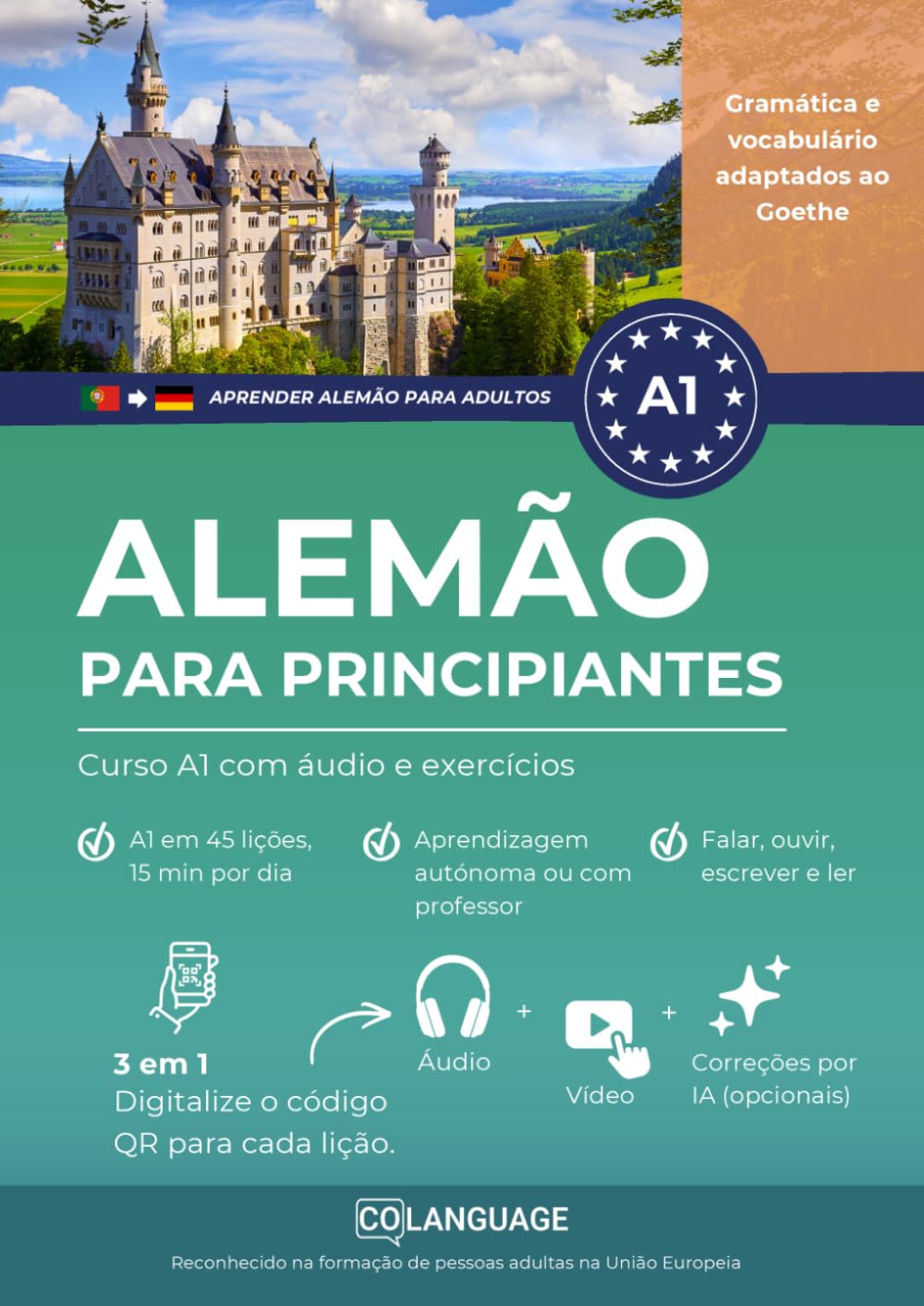 Aprender alemão para principiantes. Curso A1 com áudio e exercícios: Aprender alemão com vídeos, áudio, gramática e diálogos. Ideal para aprendizagem... estudar com um professor. Exame Goethe A1.: 1 baixar livro de graça