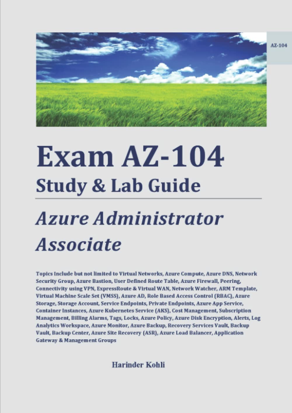 capítulo por capítulo baixar Exam AZ-104 Study & Lab Guide: Microsoft Azure Administrator