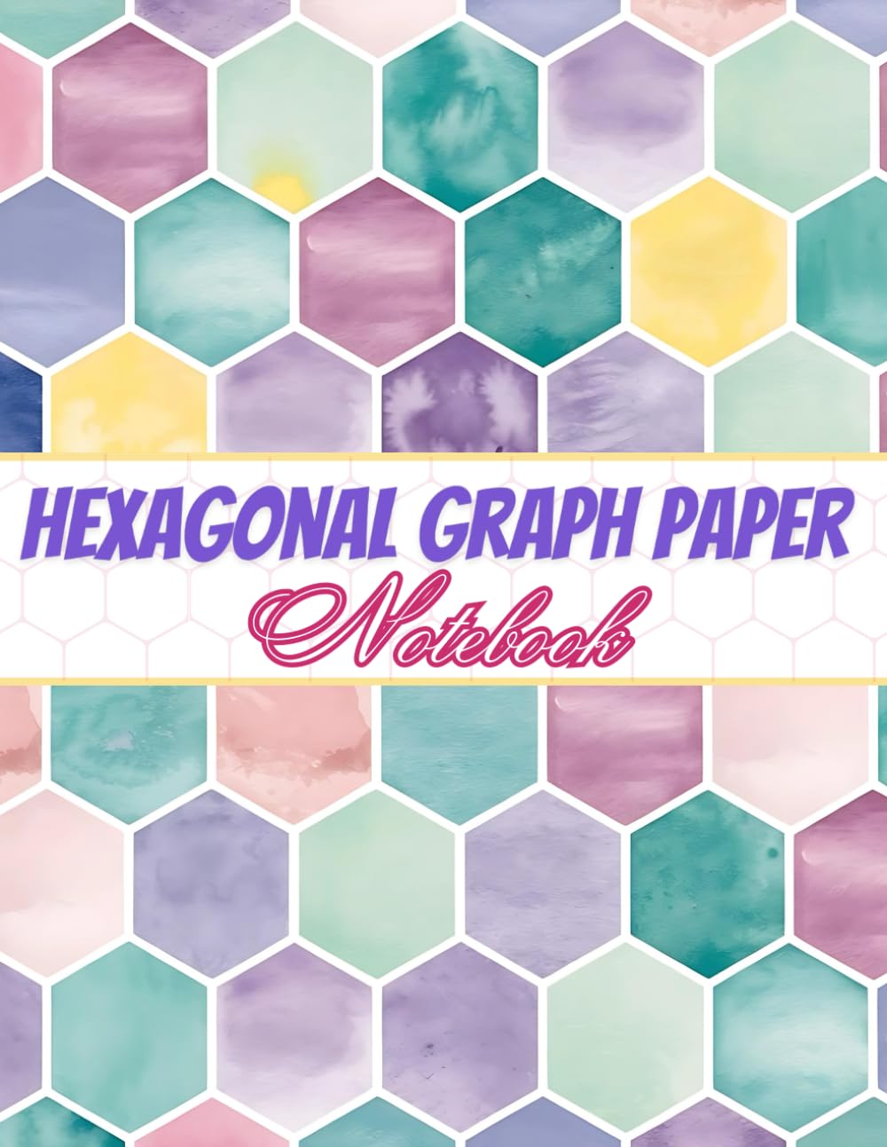 Hexagonal Graph Paper Notebook: Hex Grid Paper for Organic Chemistry, Creative Design & Geometric Illustration, 120 Pages, 8.5 x 11 in, Gray Feint, Watercolor Hexons Cover baixar o livro de graça