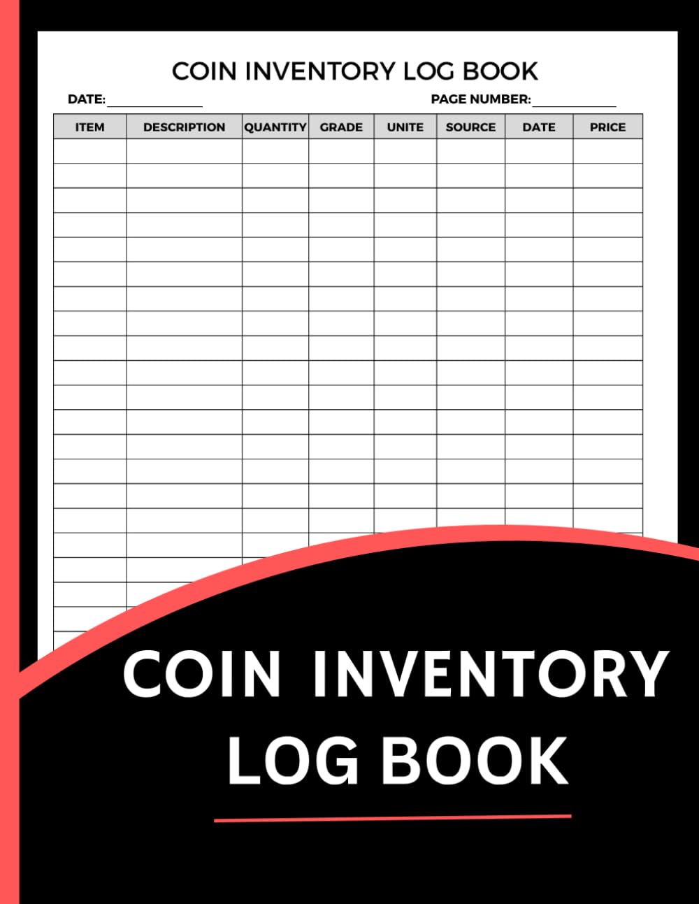 Coin Inventory Log Book (8.5 x 11 Inches): Coin Collection Records, Cataloging, Valuation & Notes baixar livro de graça