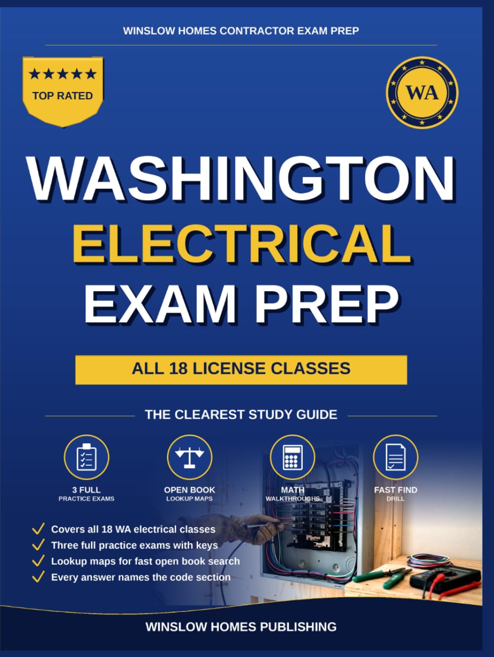 Washington Electrical and Low Voltage Contractor Exam Prep: All 18 License Classifications: Open-Book Study System with Lookup Maps, Practice Exams,... Tab Set (Winslow Homes Contractor Exam Prep) baixar o livro de graça