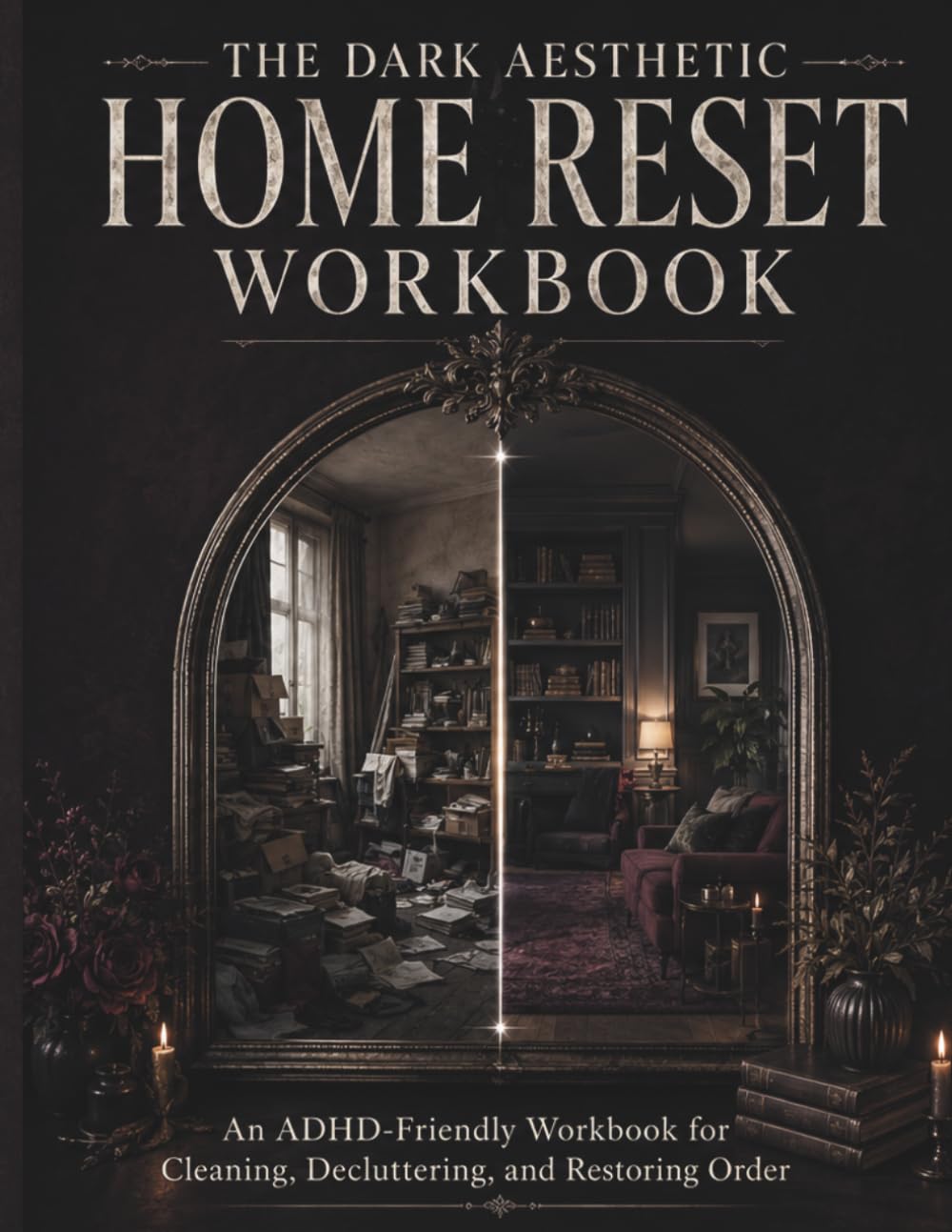 The Dark Aesthetic Home Reset Workbook: An ADHD-Friendly Cleaning, Decluttering, and Home Organization Workbook for Overwhelmed Adults baixar o livro de graça