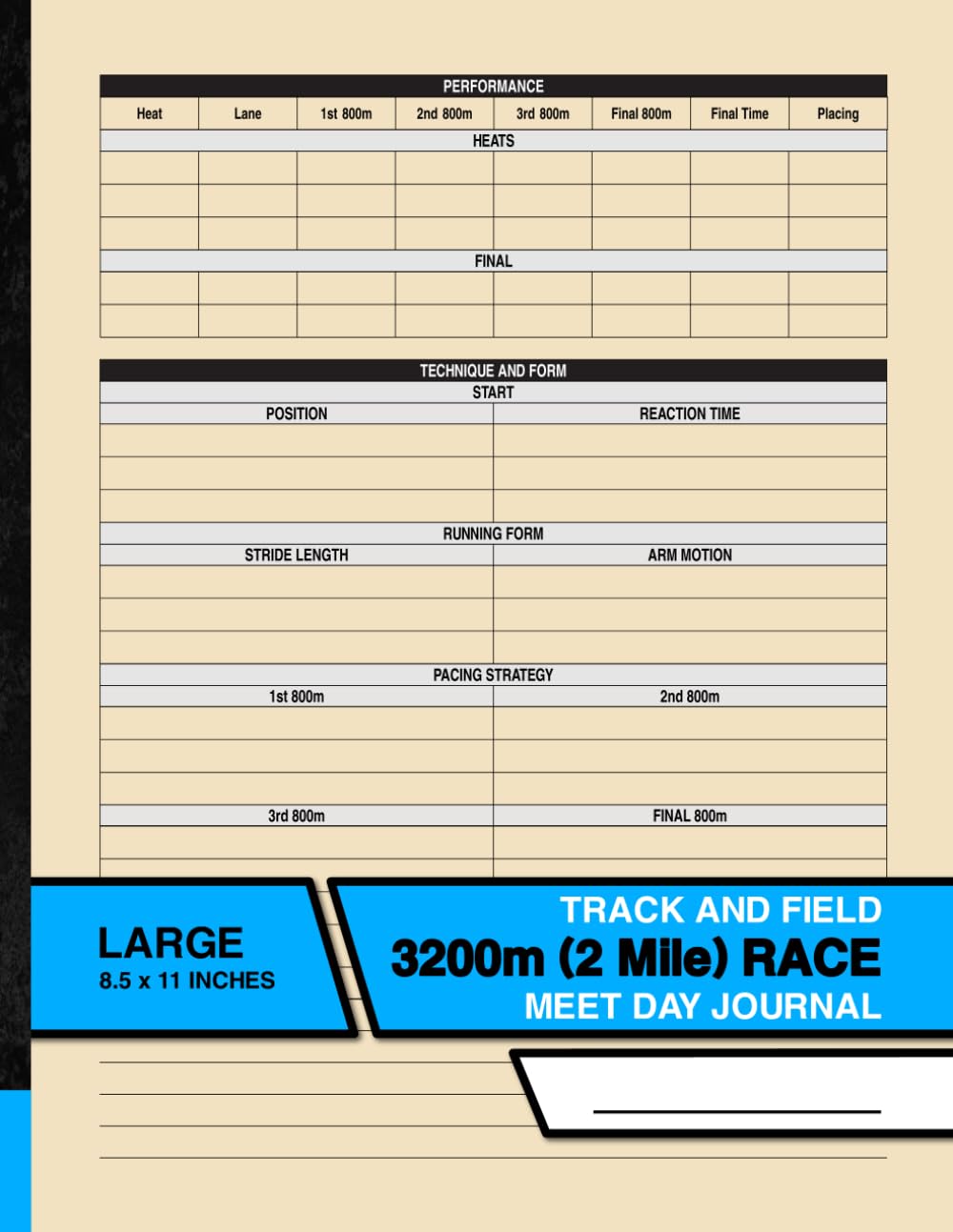 capítulo por capítulo baixar Track and Field - 3200m (2 Mile) Race - Meet Day Journal: Record and Track Your Individual Athletic Performance | For High School Athletes | 25 Meets | Large