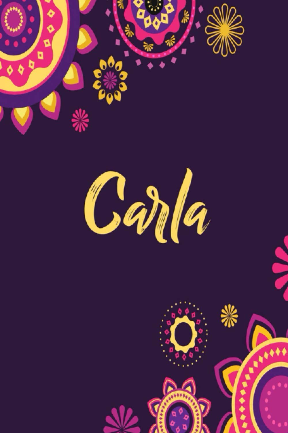 ler totalmente Carla: Carnet de notes 6x9 pouces | Prénom personnalisé Carla| Cadeau d'anniversaire,noël, maman, sœur,: floral | 120 pages lignée. (French Edition)