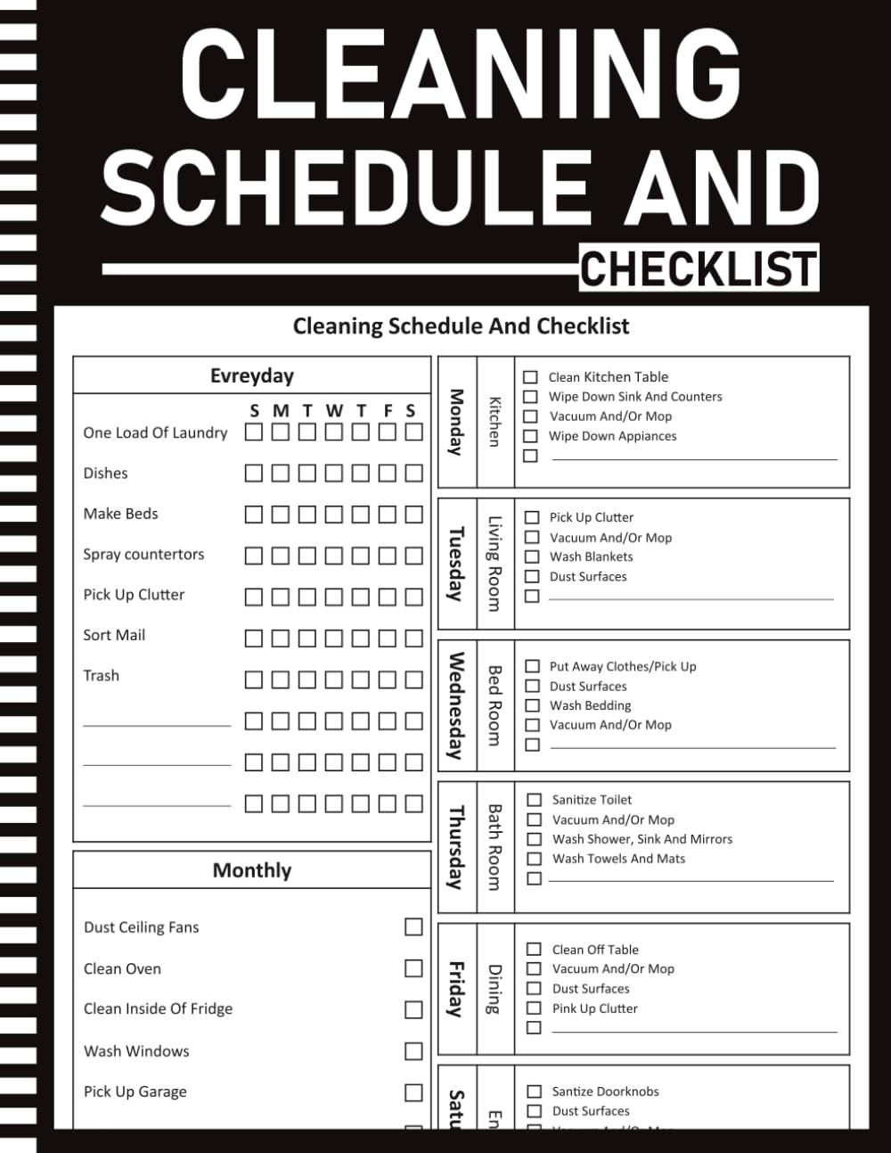 capítulo por capítulo baixar Cleaning Schedule And Checklist: Stay Organized And Keep Spaces Sparkling With This Home Cleaning Planner