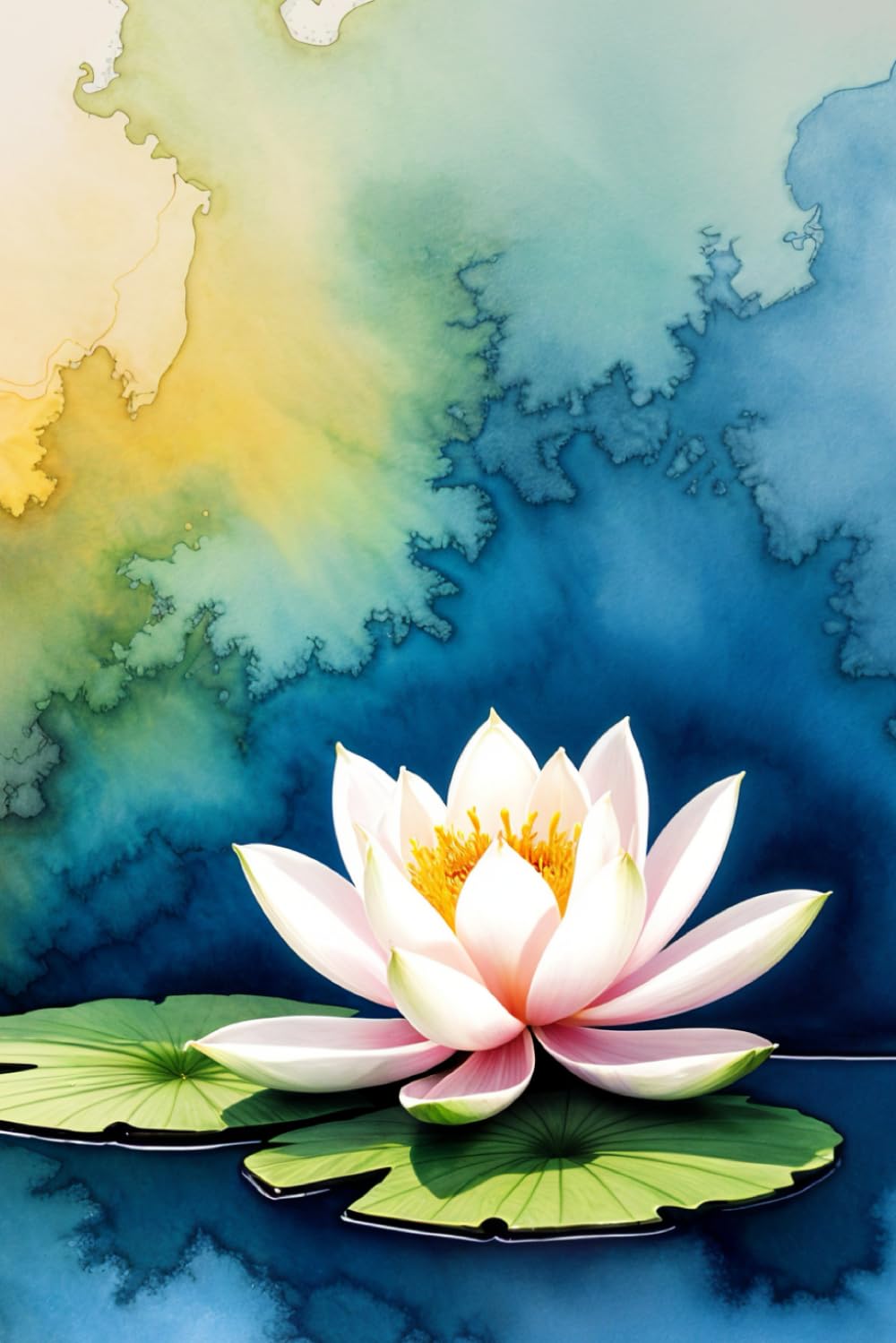 White Lotus on Abstract Background Journal: a DOT GRID notebook for self-expression baixar livro de graça