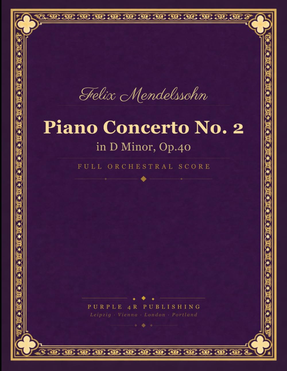 capítulo por capítulo baixar Mendelssohn: Piano Concerto No. 2 in D minor, Op. 40 - Full Orchestral Score