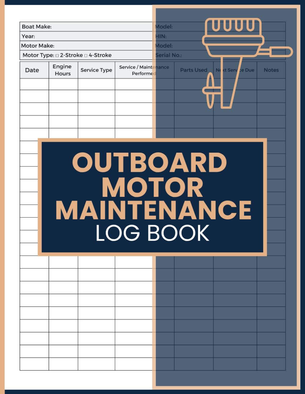 capítulo por capítulo baixar Outboard Motor Maintenance Log Book: Service and Repair Record Journal for Tracking Engine Hours, Parts Used, Service Tasks, Costs, and Future Care
