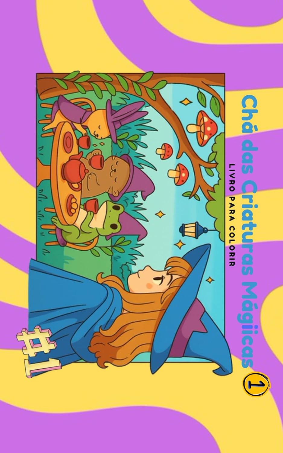ler totalmente Chá das Criatura Mágicas - Livro de Colorir: Magical Creatures' Tea Party - Coloring Book (Portuguese Edition)