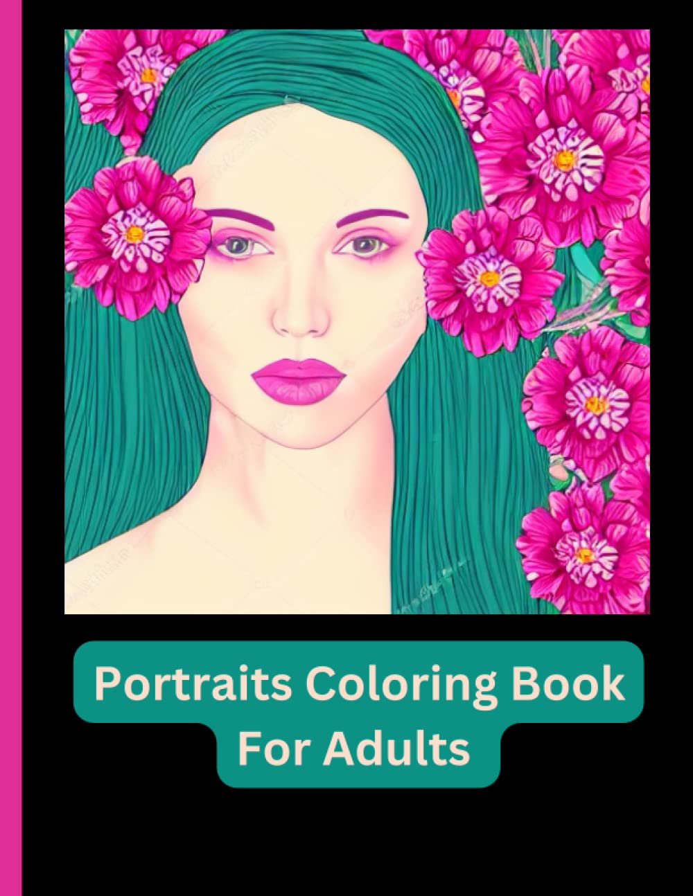 capítulo por capítulo baixar Portraits Coloring Book For Adults: 40 Beautiful Drawn Portraits, Created in Collaboration with an AI