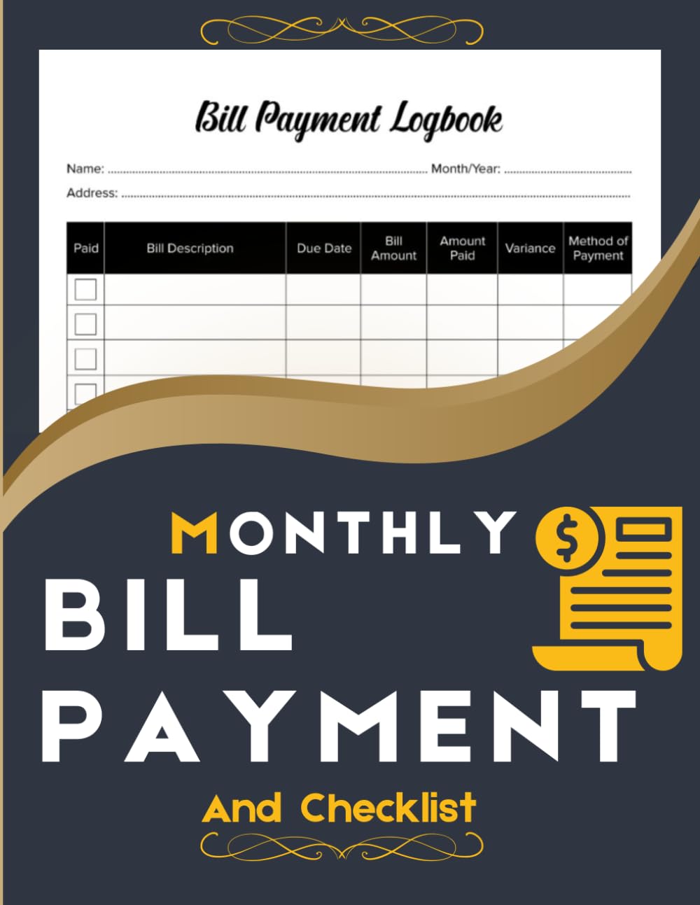 ler totalmente Monthly Bill Payment Checklist: Bill Tracker | Monthly Bill Payment Tracker and Organizer | Bill Planner | 110 Pages and 8.5 x 11 Inches |... | Bill organizer | Bill paying organizer