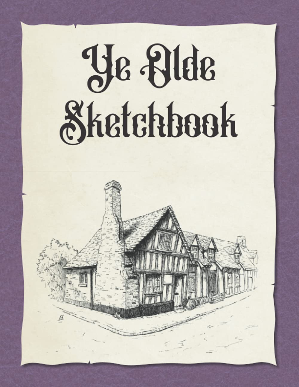 ler totalmente Ye Olde Sketchbook: Sketchbook for Drawing, Sketching or Doodling with old Parchment Style Border, 120 Pages, 8.5 x 11 ( old English House Ink Drawing Cover )