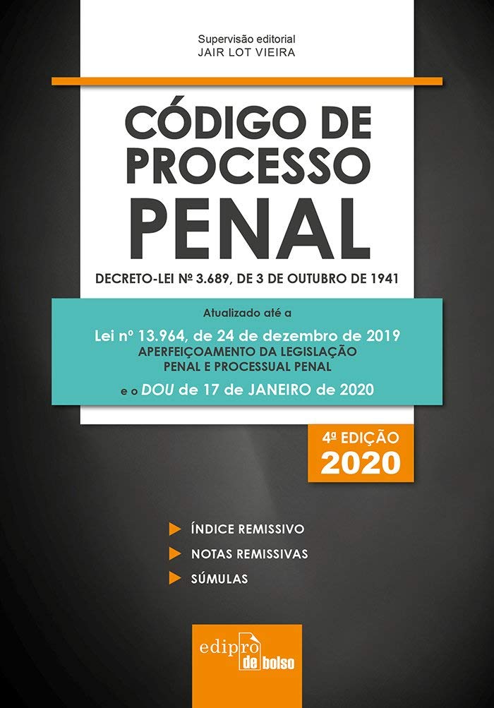 ler totalmente Código de Processo Penal 2020 - Mini: Decreto-lei nº 3.689, de 3 de Outubro de 1941