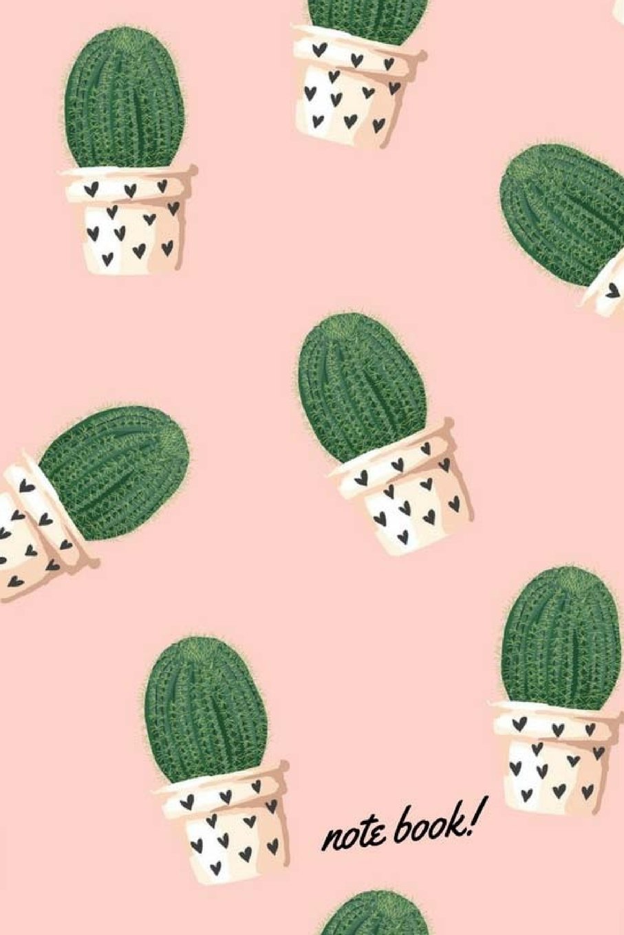 ler totalmente Note book: 120 pages Lined Book, Composition Book, White Paper, Cactus and Succulent on Pastel Pink Softcover for Students, Girls and Women