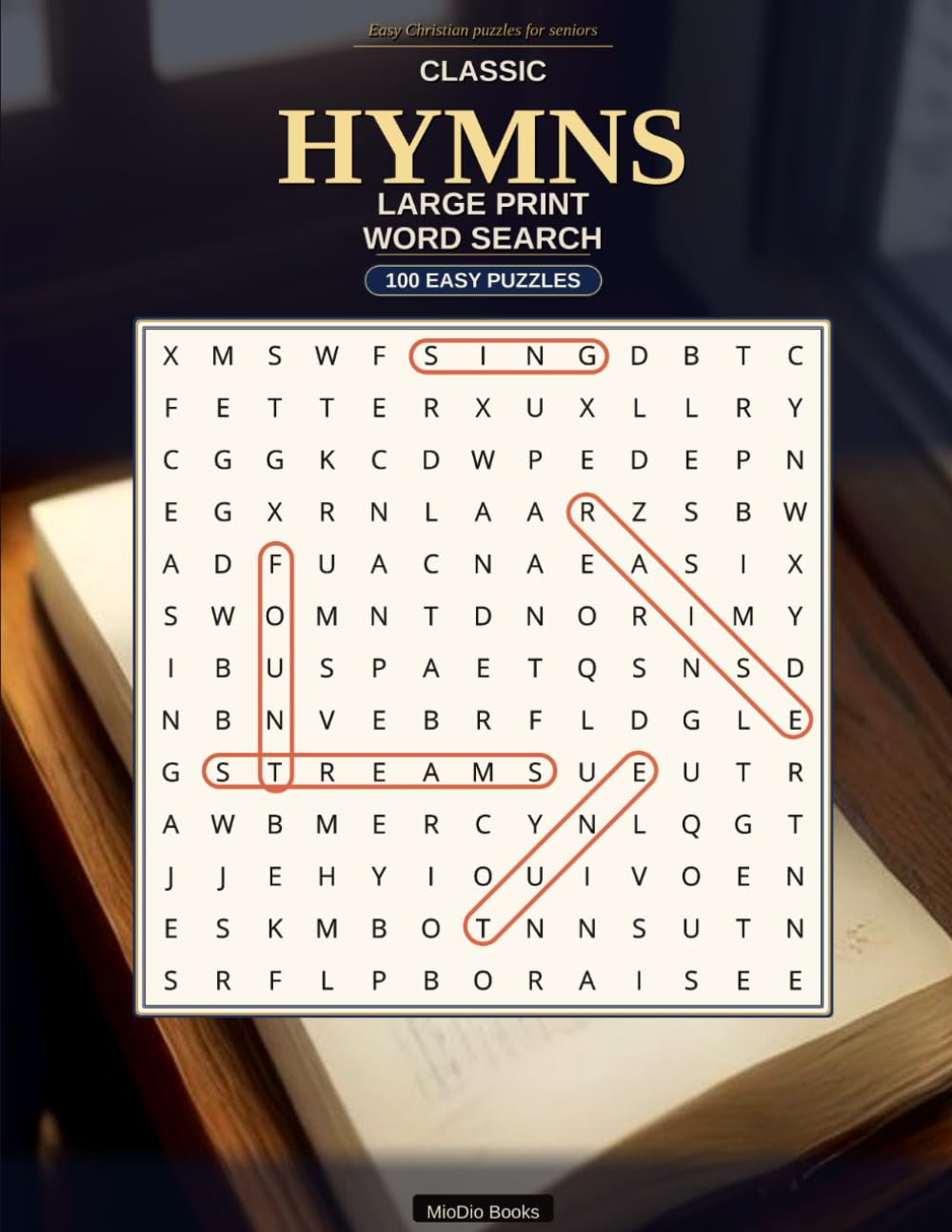Classic Hymns Large Print Word Search: 100 Easy Christian Puzzles for Seniors | Amazing Grace, Blessed Assurance & Other Beloved Songs | Gift Book with Solutions baixar o livro de graça