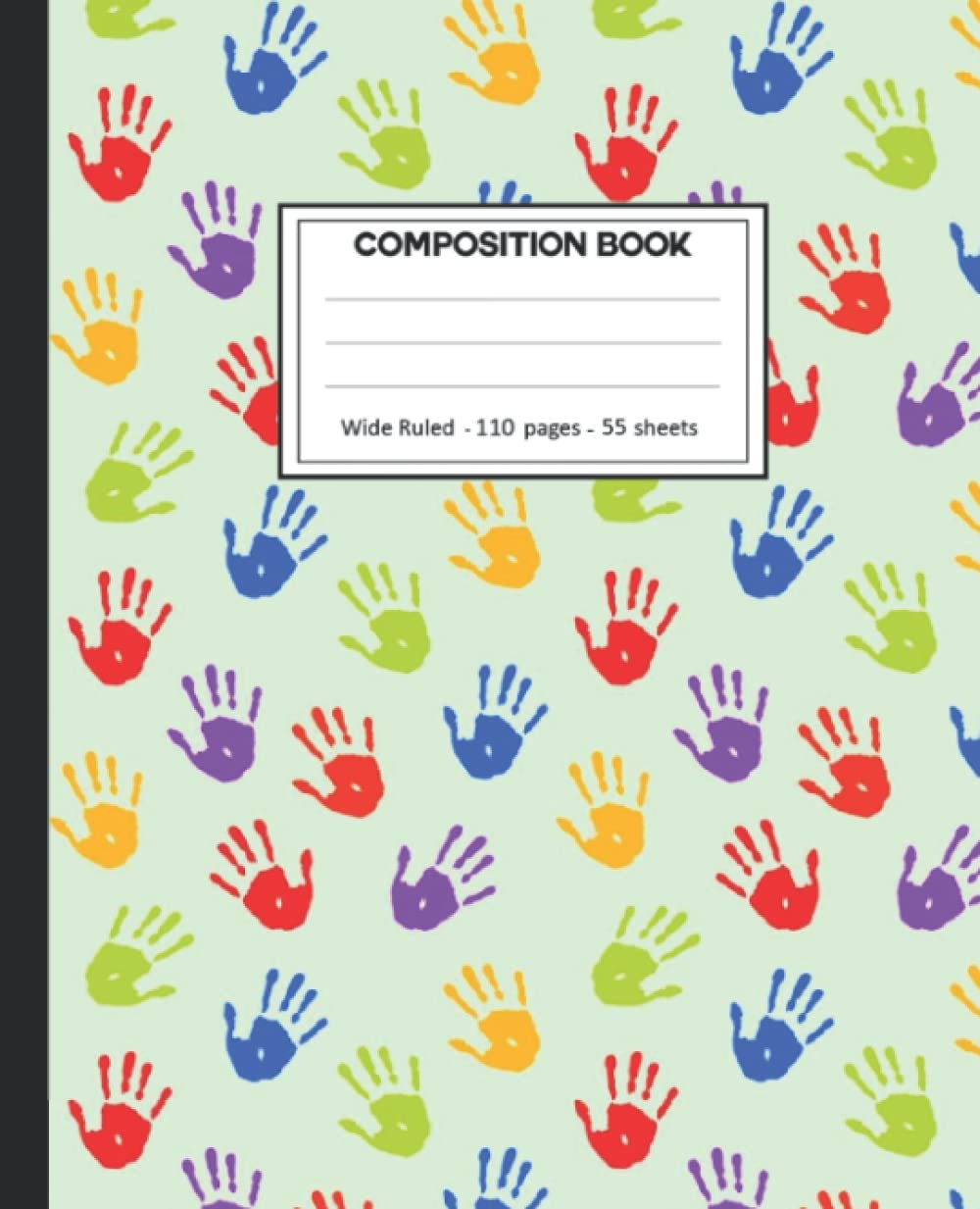 ler totalmente Composition Notebook: Composition Notebook with Hand Print for School.