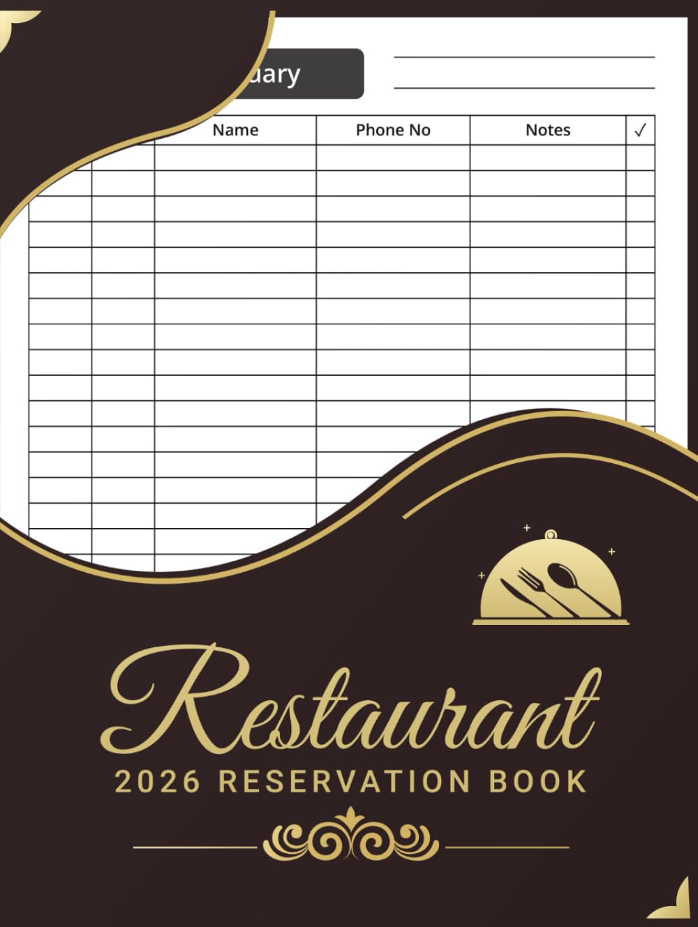 capítulo por capítulo baixar Restaurant Reservation Book 2026: Daily Dated One Page per Day Book for Recording and Organizing Dining Appointments