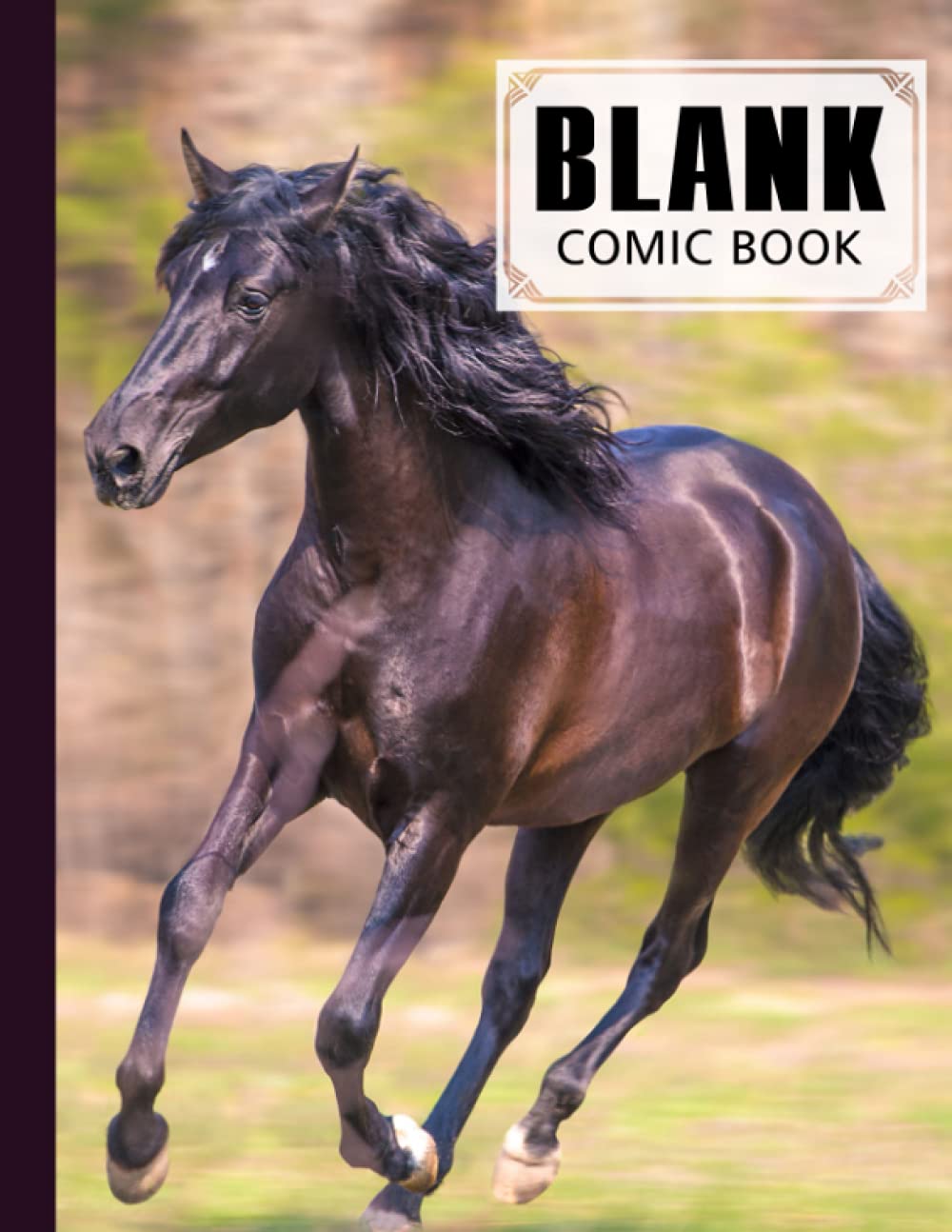 Blank Comic Book: Horse Cover Blank Comic Book, Create Your Own Story, Journal, Notebook, Sketchbook for Kids and Adults, 120 Pages - Size 8.5" x 11" Notebook by Dominik Lutz baixar o livro de graça