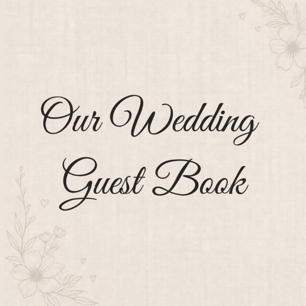 Elegant Wedding Guest Book - Guest Sign In Book: Linen‑style sign‑in book for wedding receptions with space for photos and heartfelt messages baixar o livro de graça