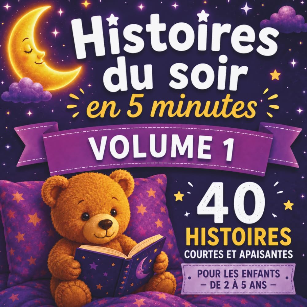 capítulo por capítulo baixar Histoires du Soir en 5 Minutes: 40 histoires courtes et apaisantes pour la routine du coucher: Aidez votre enfant (2-5 ans) à se détendre, se calmer et dormir profondément sans stress.