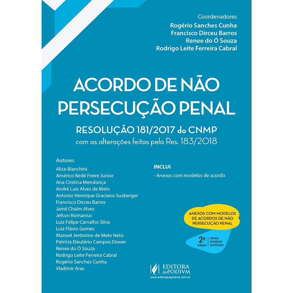 Acordo de Não Persecução Penal: Resolução 181/2017 do CNMP baixar o livro de graça