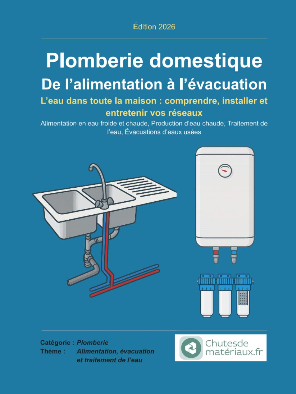 Plomberie domestique : De l’alimentation à l’évacuation: L’eau dans toute la maison : comprendre, installer et entretenir vos réseaux (Plomberie domestique – Le guide ultime)