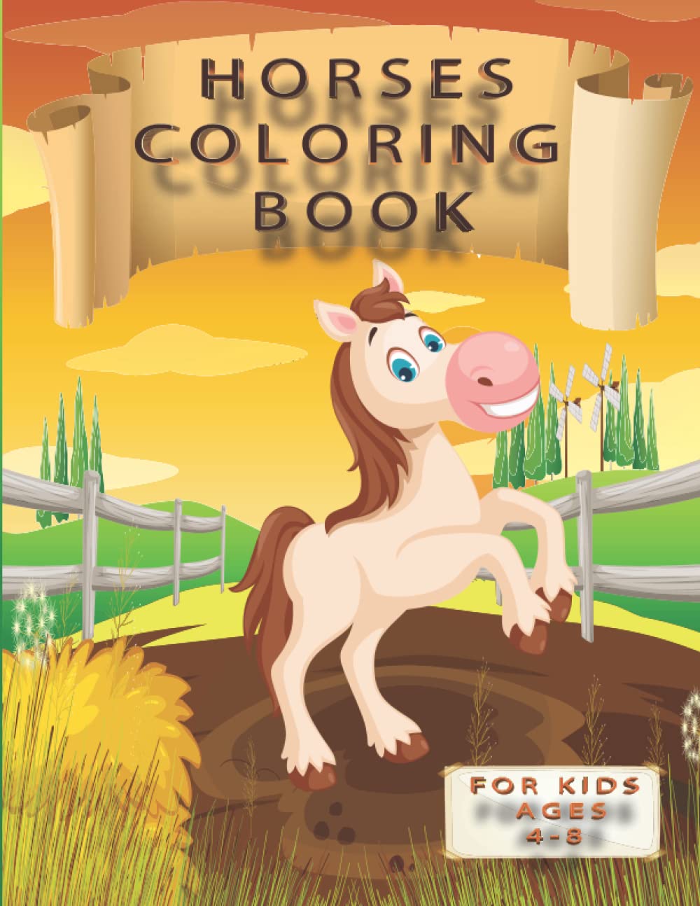 ler totalmente Horses Coloring Book for Kids Ages 4-8: Wonderful World of Ponies & Horses Colouring for Girls and Boys