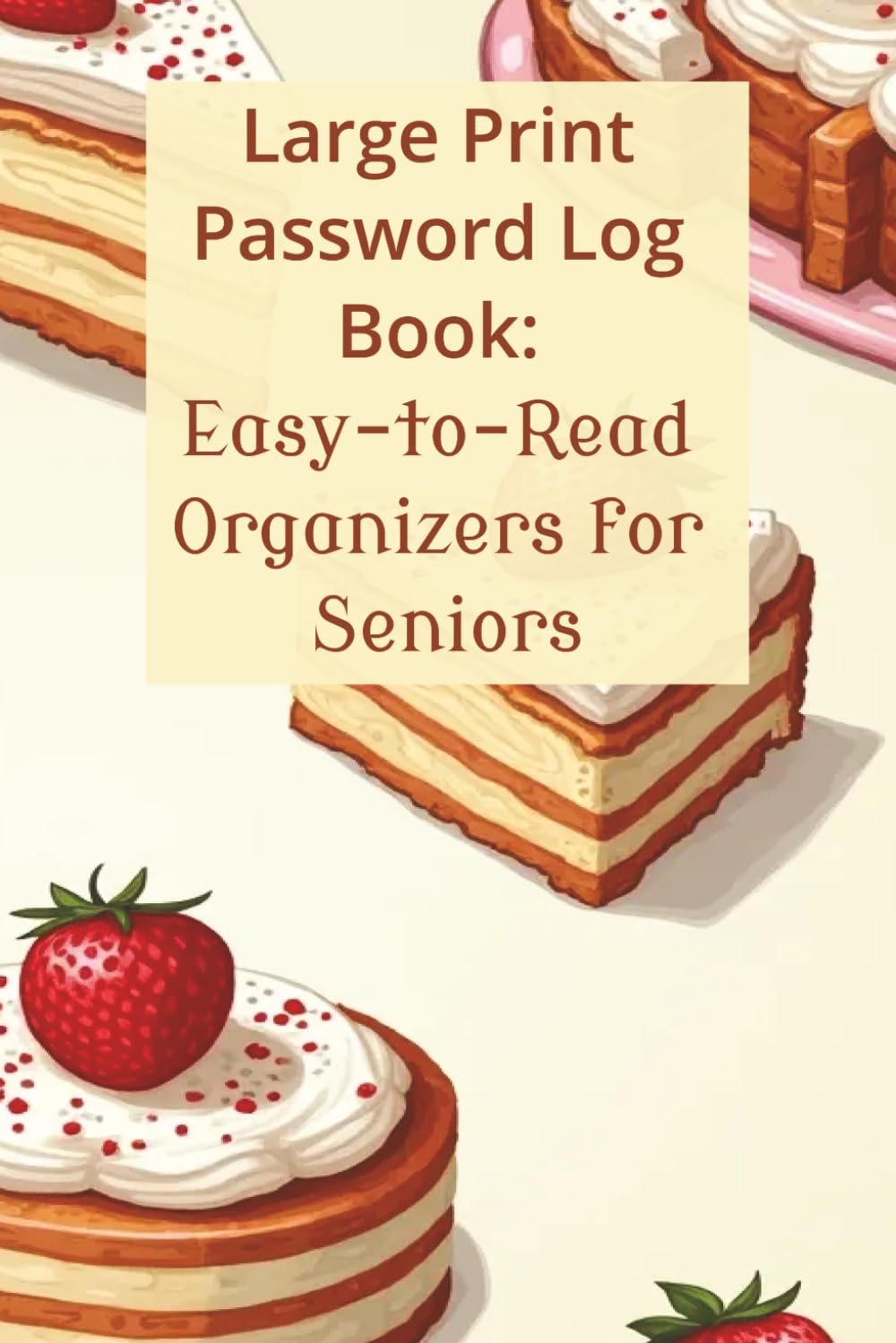 capítulo por capítulo baixar Large Print Password Logbook for Seniors: Alphabetical Password Keeper & Organizer | Password Logbook for Internet Login, Website, Email, & Apps | 6 x 9 Inches, 132 pages, Cakes