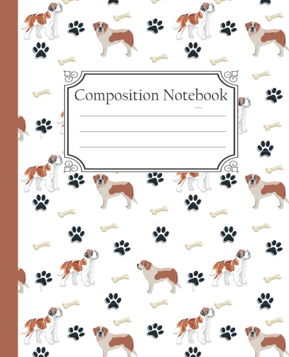 ler totalmente Composition Notebook: Saint Bernard Dog Notebook | Wide Ruled Blank Lined Paper | Blank Lined Workbook for Writing Dog'S Notes | Large Dog'S Note Book to Write in Paperback