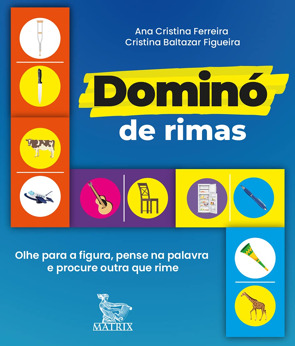 Dominó de rimas: Olhe para figura, pense na palavra e procure outra que rime baixar livro de graça