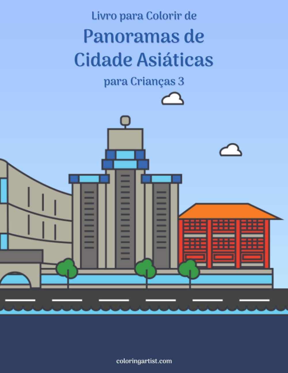 Livro para Colorir de Panoramas de Cidade Asiáticas para Crianças 3 baixar livro de graça