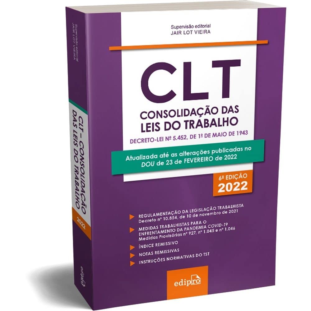 ler totalmente CLT – Consolidação das Leis do Trabalho 2022: Mini