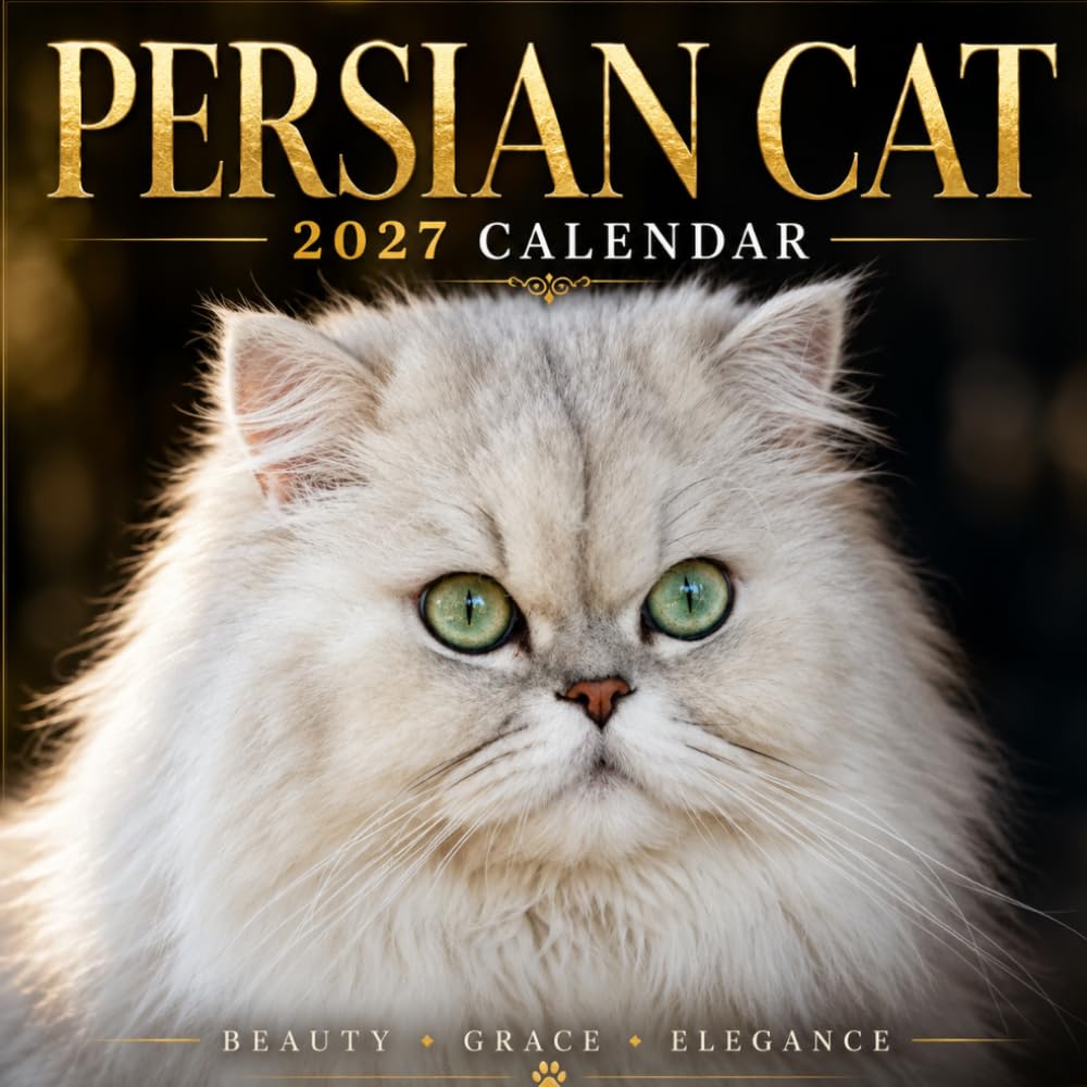 Persian Cat Calendar 2027: Long-Haired Cat Photography