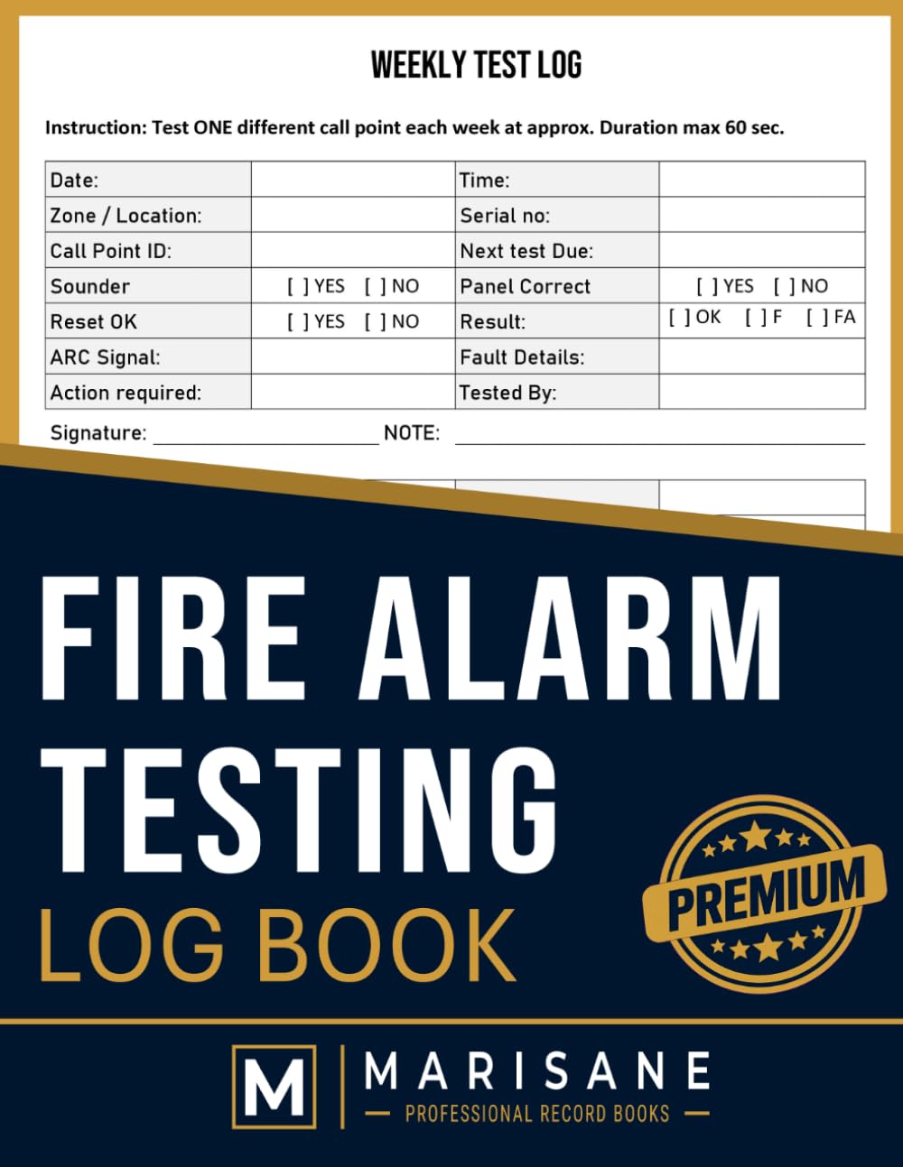 capítulo por capítulo baixar Fire Alarm Testing Log Book: Health And Safety Compliant Maintenance & Inspection Record | Weekly Tests, Call Point Rotation, Fault & False Alarm Log,... Schools, Offices & Workplaces |120 Pages
