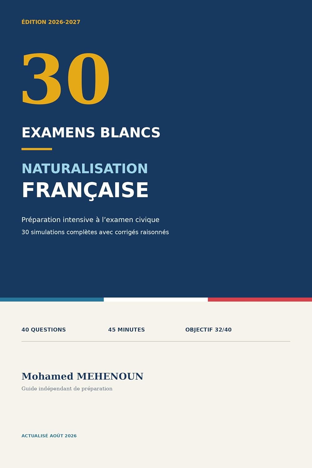 capítulo por capítulo baixar Préparation intensive à l'examen civique: 30 examens blancs de naturalisation française (Collection Naturalisation française t. 3) (French Edition)