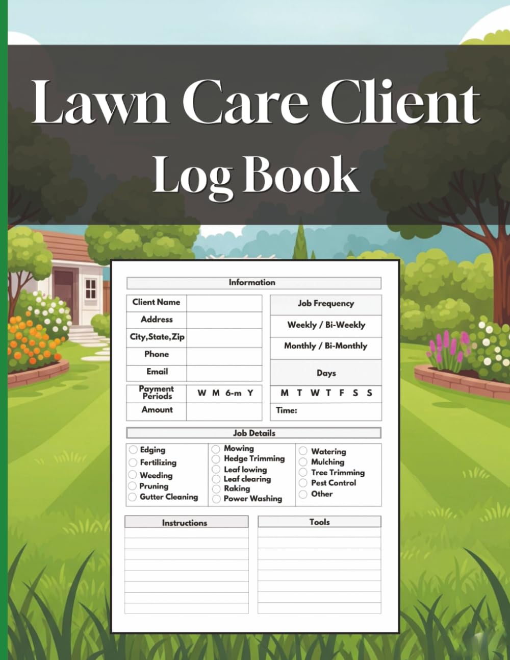 Lawn Care Log Book: Lawn Mowing And Gardening Appointment Logbook, Track And Record Your Client's Information Easily,121 Pages 8.5x11 Inches baixar o livro de graça