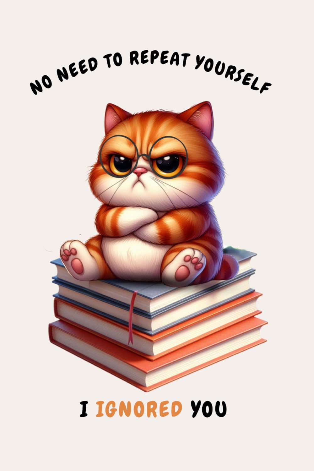 No Need to Repeat Yourself I Ignored You: 6x9 Inches, 110 Graph Ruled Pages