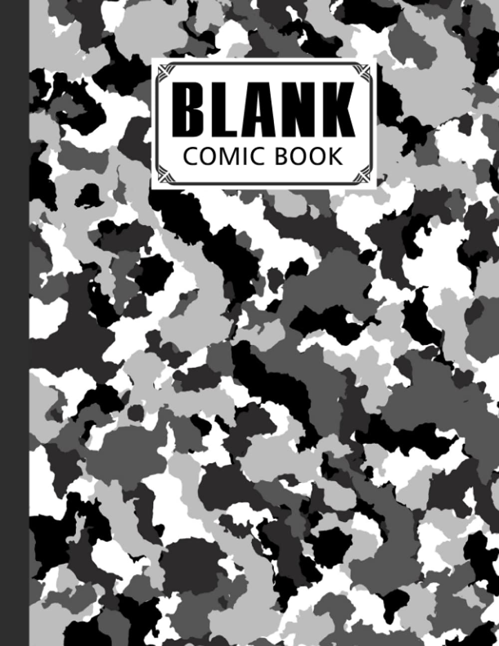 Blank Comic Book: Camouflage Grey Cover, Draw Your Own Comics - 120 Pages of Fun and Unique Templates - A Large 8.5" x 11" Notebook by Ruth Richter baixar livro de graça