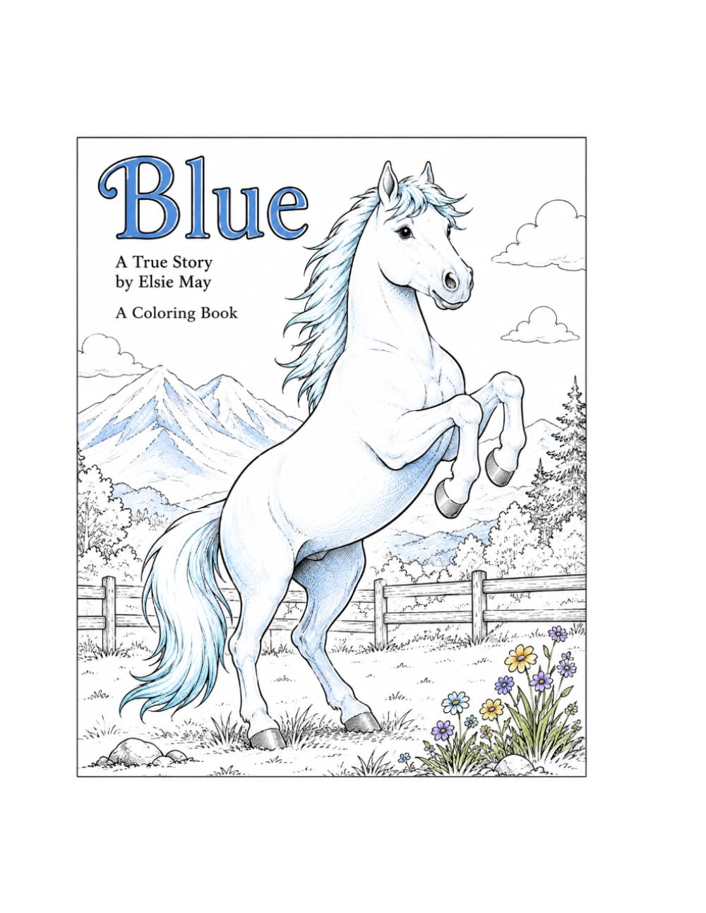 ler totalmente BLUE: A coloring book story