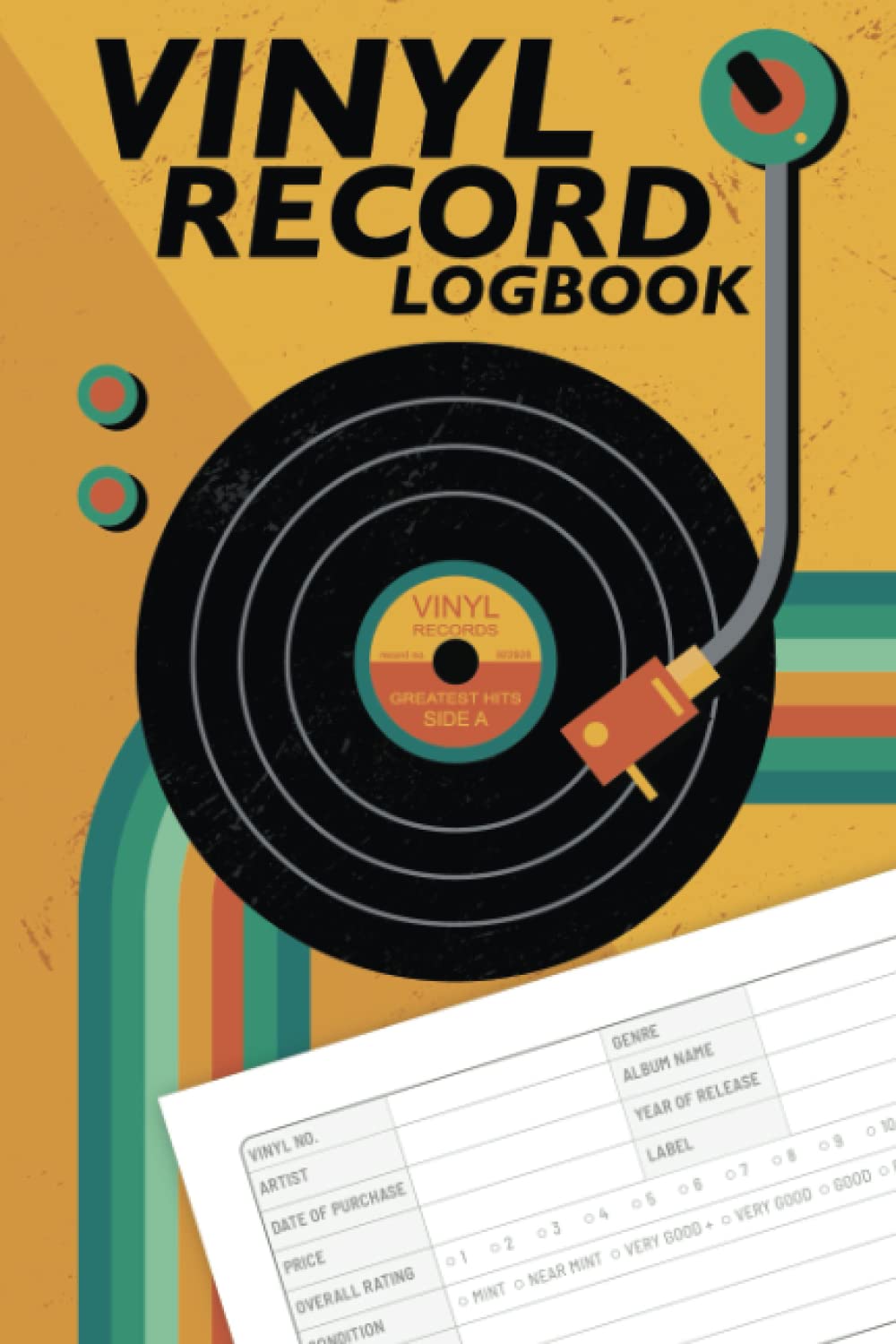 ler totalmente Vinyl Record Collector Log Book: Vinyl Record Keeping Made Easy: Log and Review Your Favorite Album with Music Record Collector Logbook