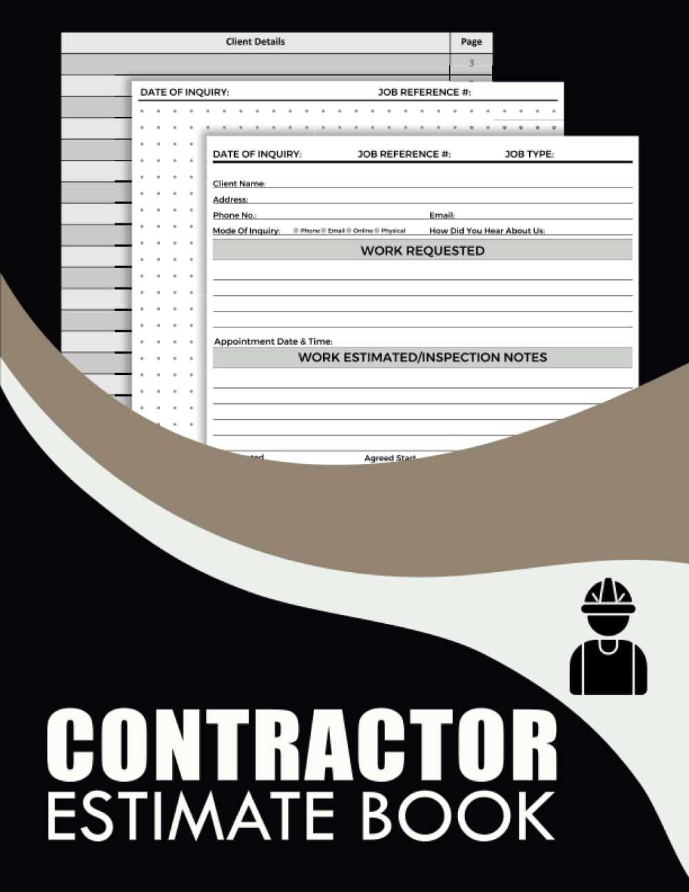 Estimate Book Contractor: Record Book With Client Contact Log & Dot Diagram Sheets For Taking Measurements & Inspection Notes | Complete with dot grid diagram | Contractor notebook Organizer baixar o livro de graça