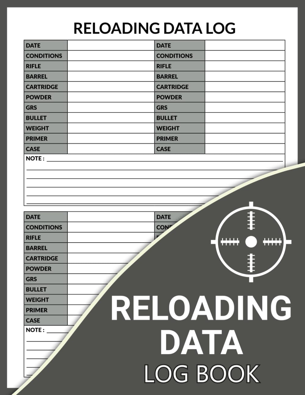 Reloading Data Log Book: Hand Reloading Data Log Sheets to Track and record Ammunition Details, Detailed Hand Reloading Data Log For Releasers to Track baixar livro de graça