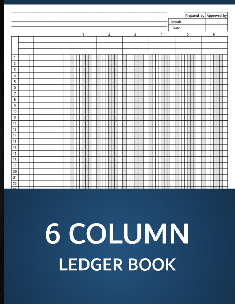 ler totalmente 6 Column Ledger Book: Simple Six Column for Accounting and Bookkeeping, Log Book for Small Business and Personal Use