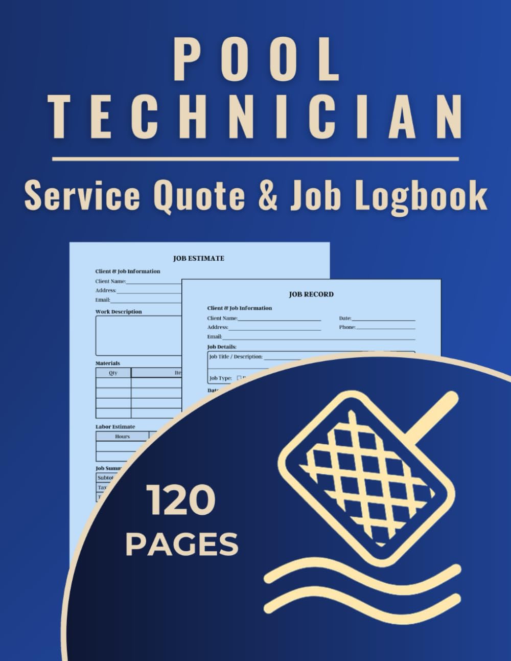 ler totalmente Pool Technician Service Quote & Job Logbook: A dual-purpose logbook to track pool service quotes and record completed maintenance jobs for pool techs, cleaners, and water system specialists.